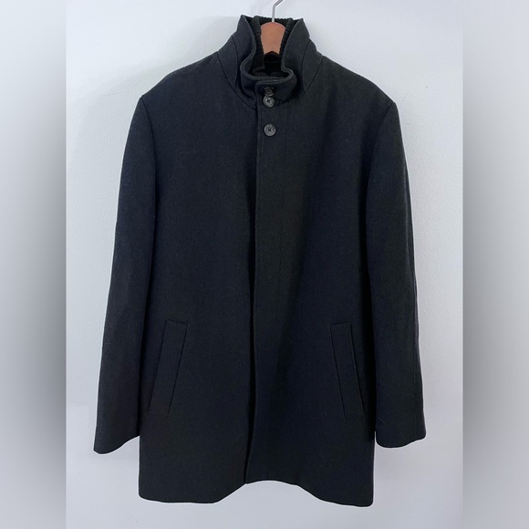 Cardinal of Canada Men’s Wool Blend Car Coat Charcoal Men’s Size Small